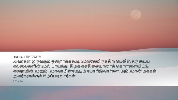 ஏசாயா 11:14 TAMIRV Bible Verse Image