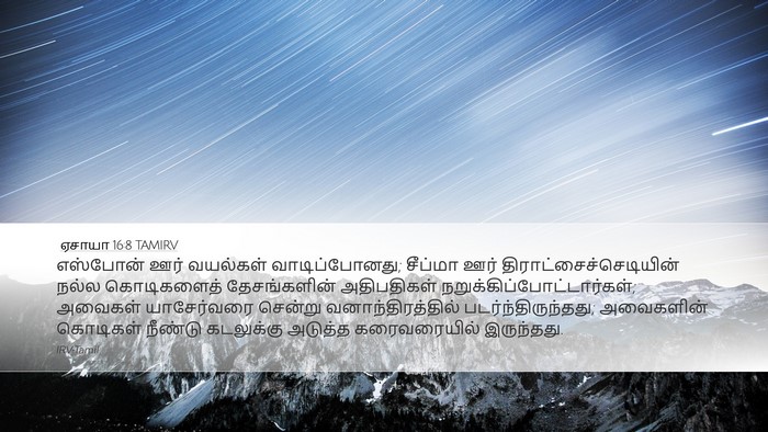 ஏசாயா 16:8 TAMIRV Bible Verse Image
