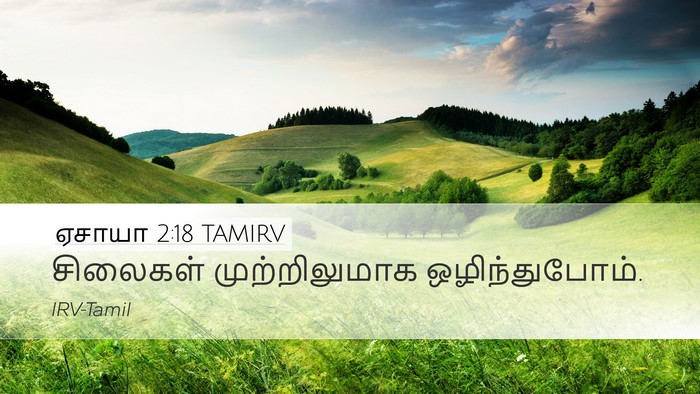 ஏசாயா 2:18 TAMIRV Bible Verse Image