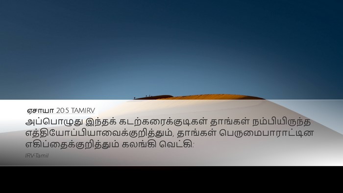 ஏசாயா 20:5 TAMIRV Bible Verse Image