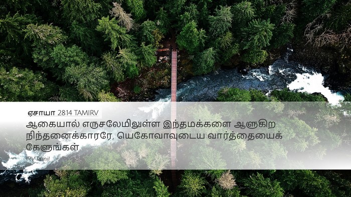 ஏசாயா 28:14 TAMIRV Bible Verse Image