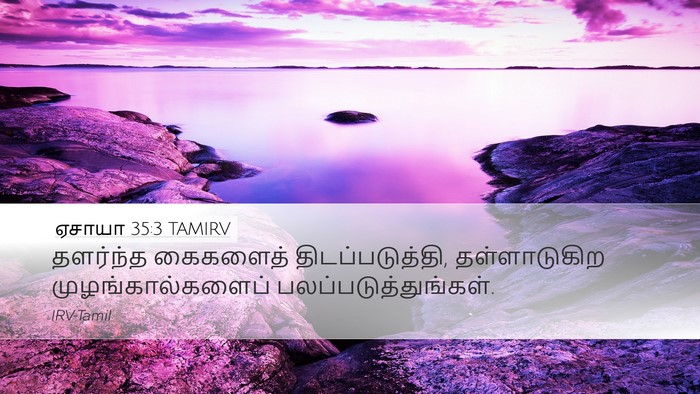 ஏசாயா 35:3 TAMIRV Bible Verse Image