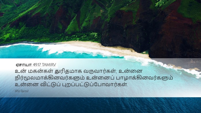 ஏசாயா 49:17 TAMIRV Bible Verse Image