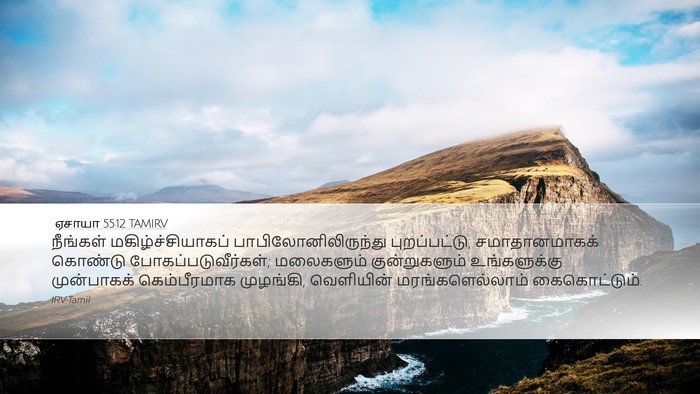 ஏசாயா 55:12 TAMIRV Bible Verse Image