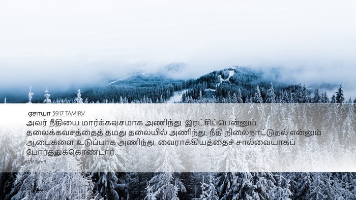 ஏசாயா 59:17 TAMIRV Bible Verse Image