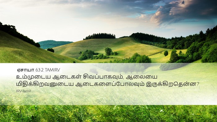 ஏசாயா 63:2 TAMIRV Bible Verse Image