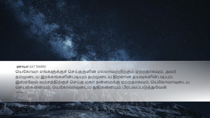 ஏசாயா 63:7 TAMIRV Bible Verse Image