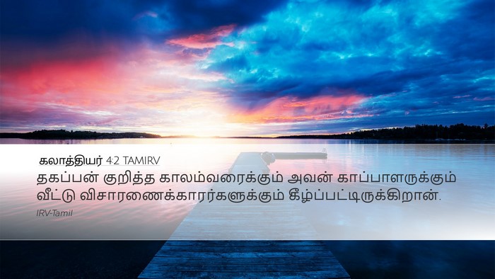 கலாத்தியர் 4:2 TAMIRV Desktop Wallpaper - தகப்பன் குறித்த - Desktop Bible Verse Wallpaper