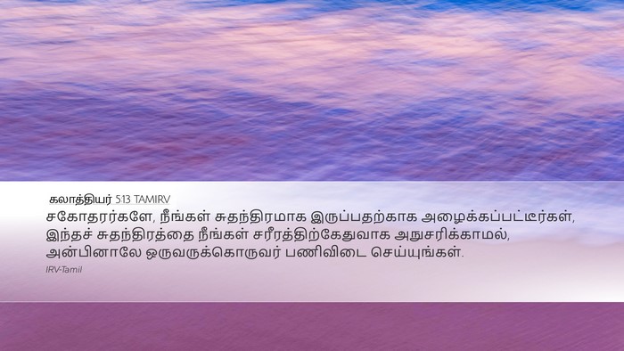 கலாத்தியர் 5:13 TAMIRV Bible Verse Image