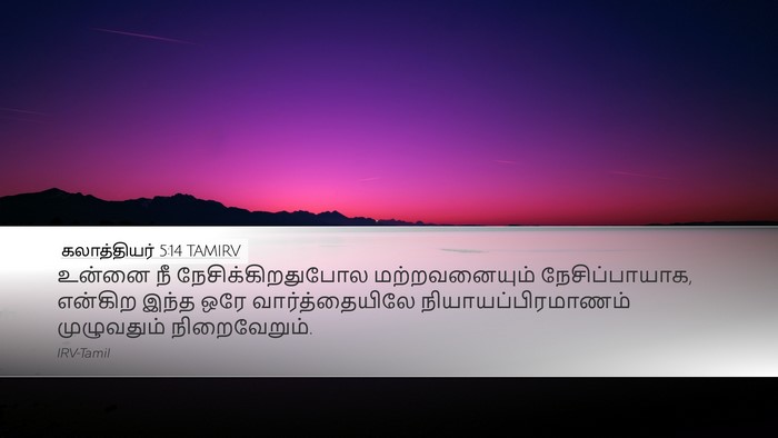 கலாத்தியர் 5:14 TAMIRV Bible Verse Image