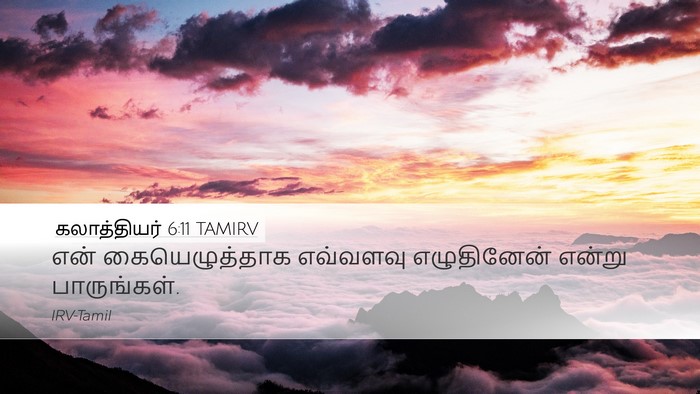 கலாத்தியர் 6:11 TAMIRV Bible Verse Image