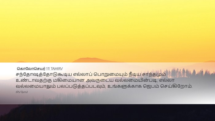 கொலோசெயர் 1:11 TAMIRV Bible Verse Image