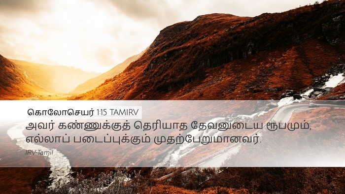 கொலோசெயர் 1:15 TAMIRV Bible Verse Image