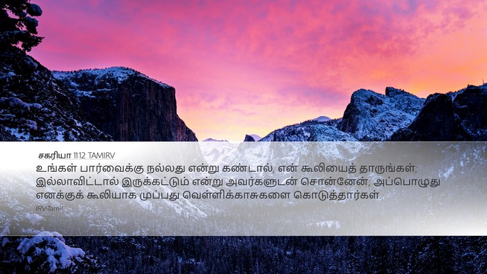 சகரியா 11:12 TAMIRV Bible Verse Image