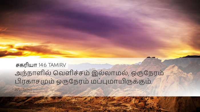சகரியா 14:6 TAMIRV Bible Verse Image