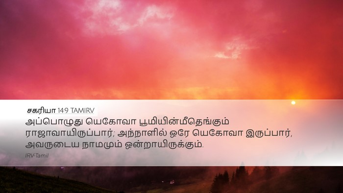 சகரியா 14:9 TAMIRV Bible Verse Image