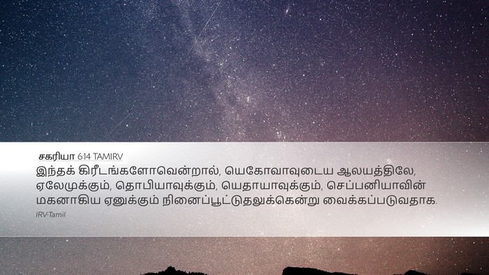 சகரியா 6:14 TAMIRV Bible Verse Image