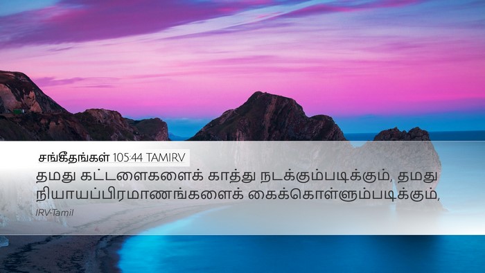 சங்கீதங்கள் 105:44 TAMIRV Bible Verse Image