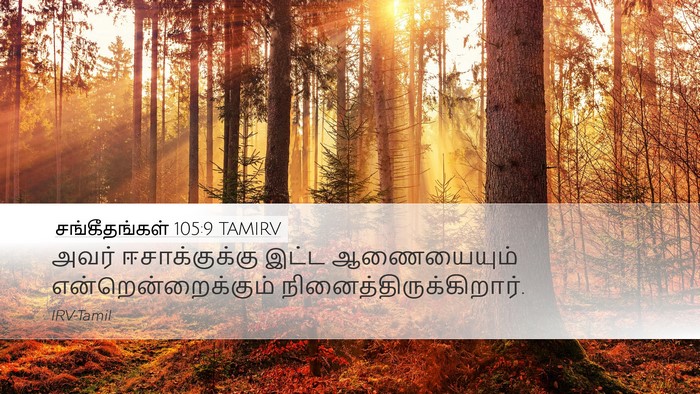 சங்கீதங்கள் 105:9 TAMIRV Bible Verse Image
