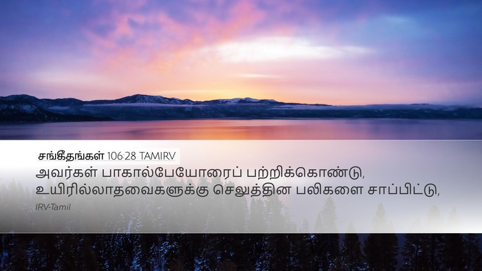 சங்கீதங்கள் 106:28 TAMIRV Bible Verse Image