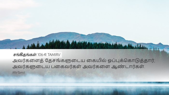 சங்கீதங்கள் 106:41 TAMIRV Bible Verse Image