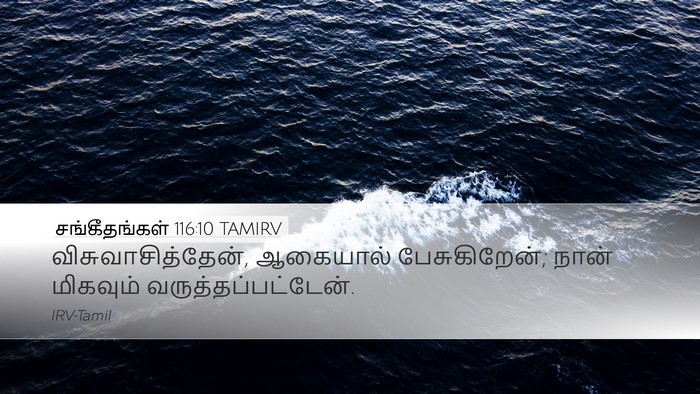 சங்கீதங்கள் 116:10 TAMIRV Desktop Wallpaper - விசுவாசித்தேன், - Desktop Bible Verse Wallpaper