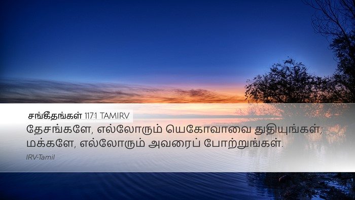 சங்கீதங்கள் 117:1 TAMIRV Bible Verse Image