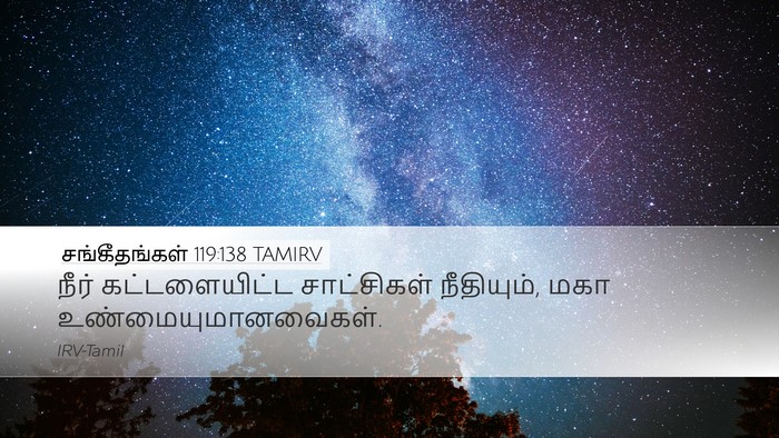 சங்கீதங்கள் 119:138 TAMIRV Bible Verse Image