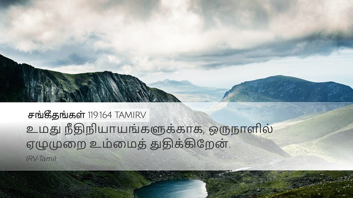 சங்கீதங்கள் 119:164 TAMIRV Bible Verse Image