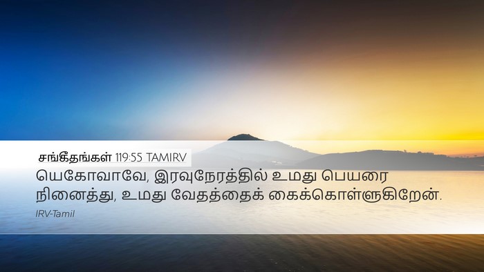 சங்கீதங்கள் 119:55 TAMIRV Bible Verse Image