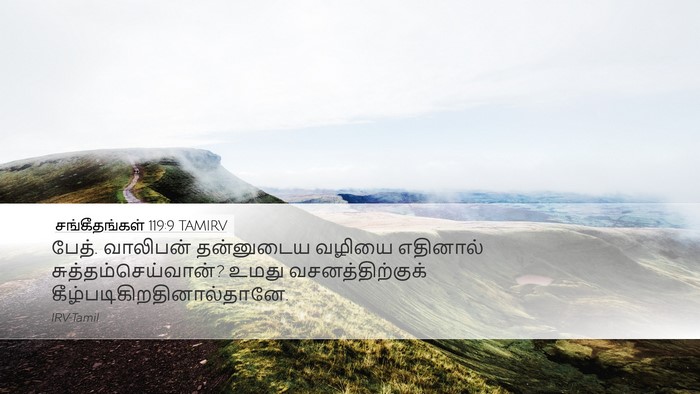 சங்கீதங்கள் 119:9 TAMIRV Bible Verse Image
