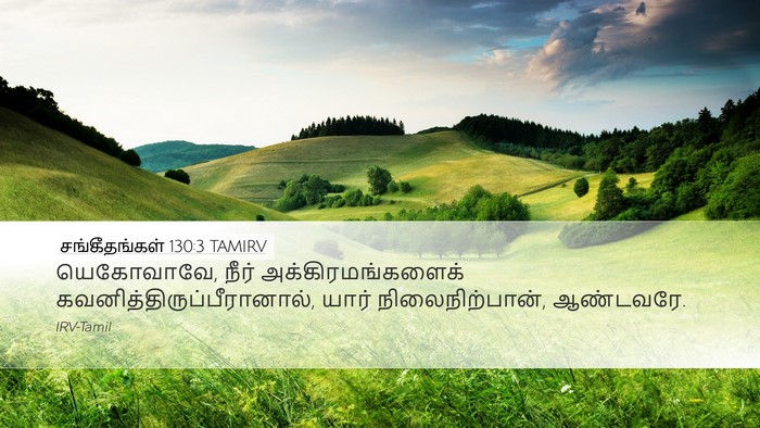 சங்கீதங்கள் 130:3 TAMIRV Bible Verse Image
