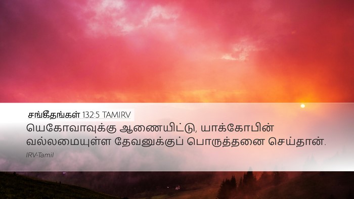 சங்கீதங்கள் 132:5 TAMIRV Desktop Wallpaper - யெகோவாவுக்கு - Desktop Bible Verse Wallpaper