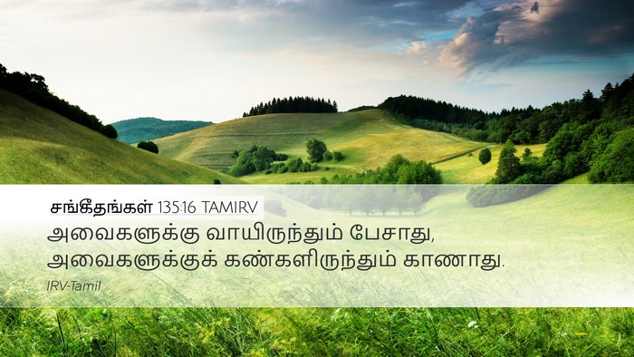 சங்கீதங்கள் 135:16 TAMIRV Desktop Wallpaper - அவைகளுக்கு - Desktop Bible Verse Wallpaper