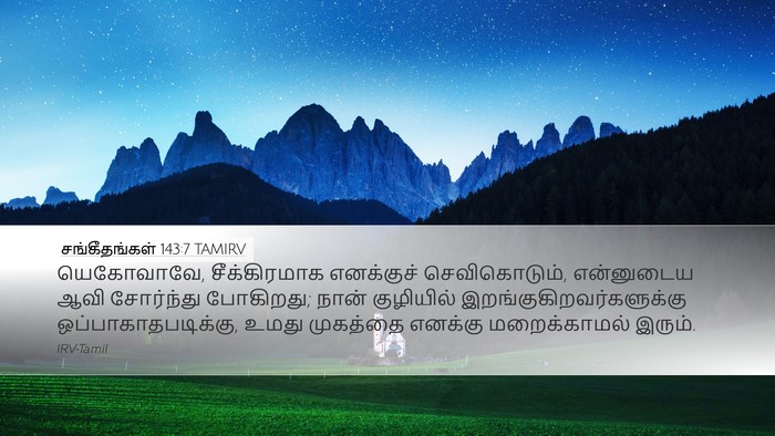 சங்கீதங்கள் 143:7 TAMIRV Bible Verse Image