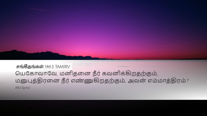 சங்கீதங்கள் 144:3 TAMIRV Bible Verse Image