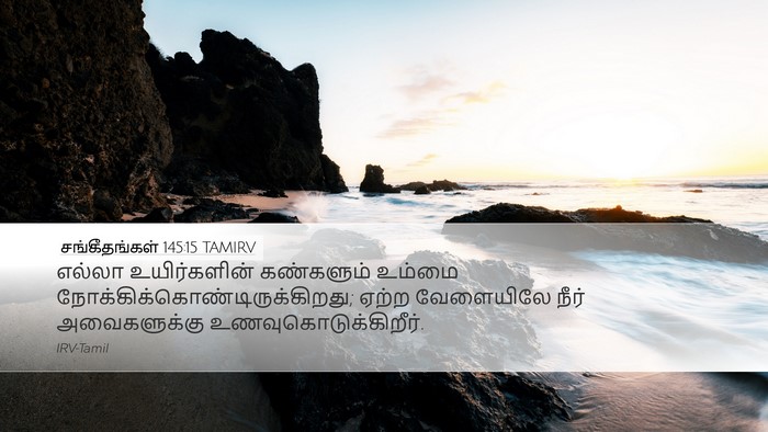 சங்கீதங்கள் 145:15 TAMIRV Bible Verse Image