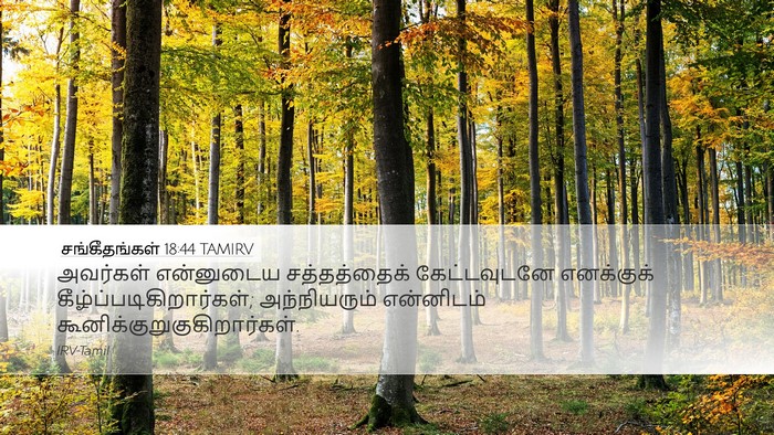 சங்கீதங்கள் 18:44 TAMIRV Bible Verse Image