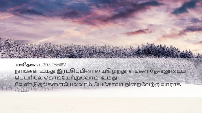 சங்கீதங்கள் 20:5 TAMIRV Bible Verse Image