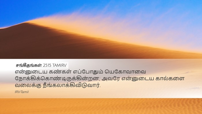 சங்கீதங்கள் 25:15 TAMIRV Bible Verse Image