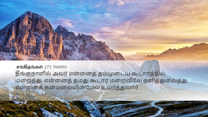 சங்கீதங்கள் 27:5 TAMIRV Bible Verse Image