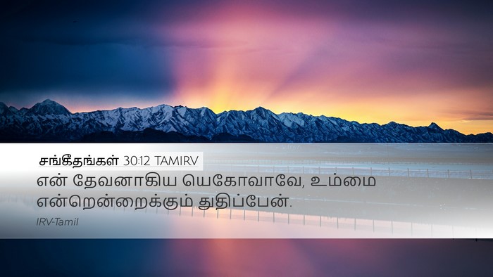 சங்கீதங்கள் 30:12 TAMIRV Bible Verse Image