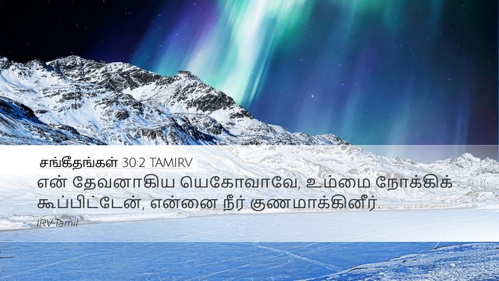 சங்கீதங்கள் 30:2 TAMIRV Bible Verse Image
