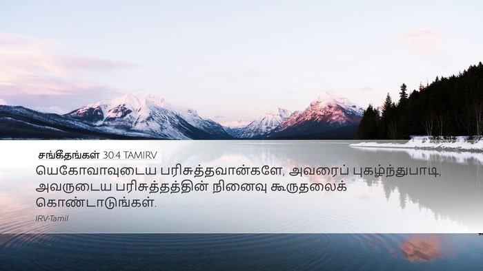 சங்கீதங்கள் 30:4 TAMIRV Desktop Wallpaper - யெகோவாவுடைய - Desktop Bible Verse Wallpaper