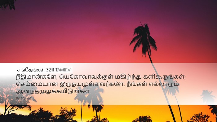 சங்கீதங்கள் 32:11 TAMIRV Bible Verse Image