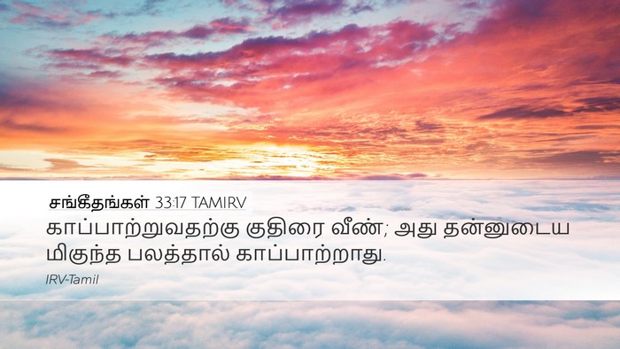 சங்கீதங்கள் 33:17 TAMIRV Bible Verse Image