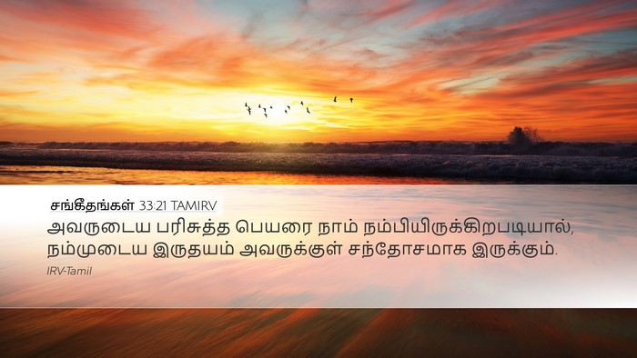 சங்கீதங்கள் 33:21 TAMIRV Bible Verse Image