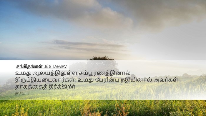 சங்கீதங்கள் 36:8 TAMIRV Bible Verse Image