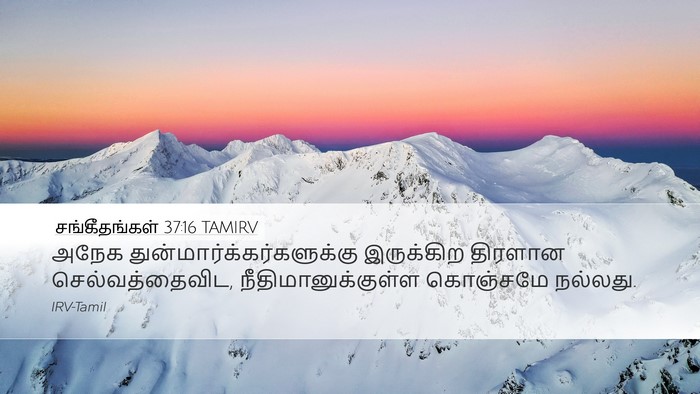 சங்கீதங்கள் 37:16 TAMIRV Bible Verse Image