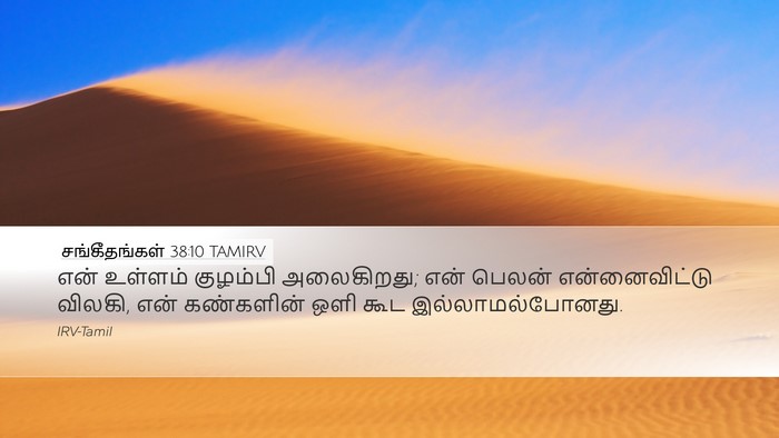 சங்கீதங்கள் 38:10 TAMIRV Bible Verse Image